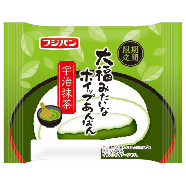 大福みたいなホイップあんぱん　宇治抹茶