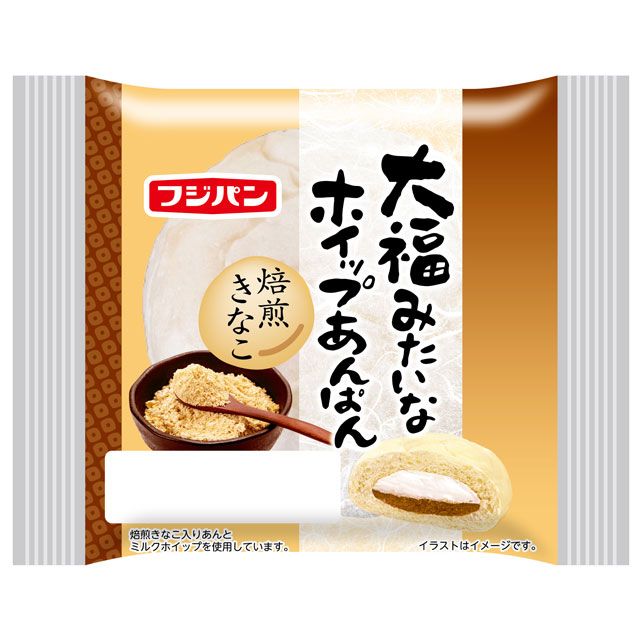 大福みたいなホイップあんぱん　焙煎きなこ