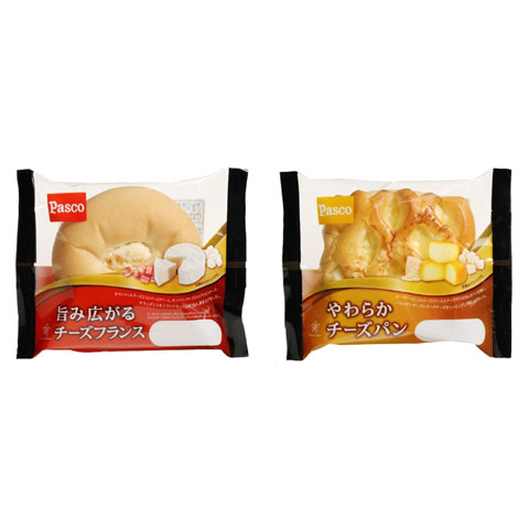 「旨み広がるチーズフランス」「やわらかチーズパン」