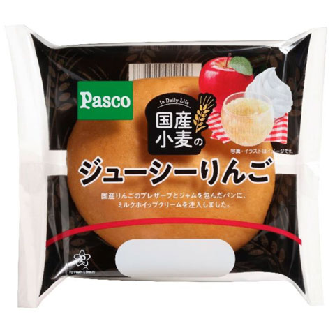 国産小麦のジューシーりんご