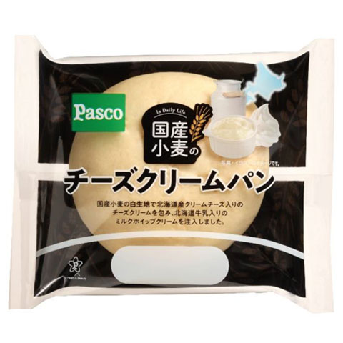 国産小麦のチーズクリームパン