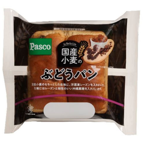 国産小麦のぶどうパン