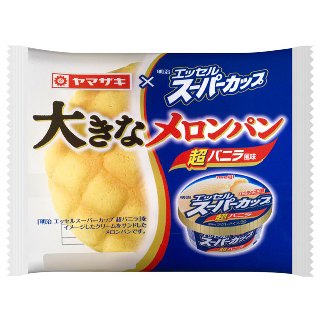 大きなメロンパン（エッセルスーパーカップ超バニラ風味）