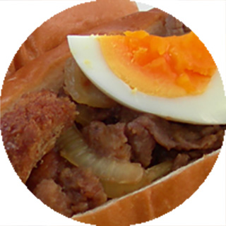 パン粉利用 すき焼きサンドイッチ