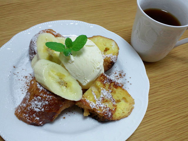 ベーカリーカフェメニュー②『フレンチトースト』